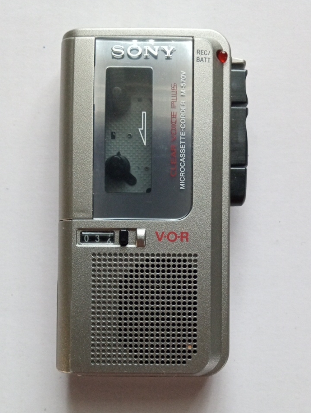 Sony Vintage Silver Microcassette Voice Recorder